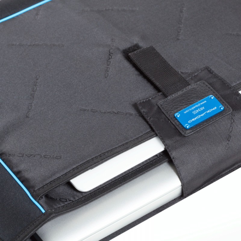 Хоризонтална, бизнес чанта Piquadro Vibe с две отделения, тъмно кафяв цвят